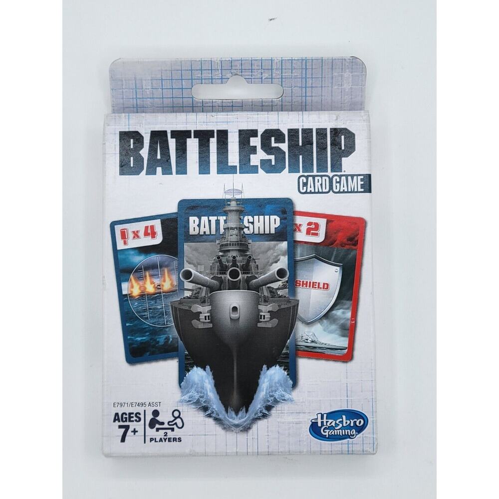Hasbro Battleship Card Game Ages 7+, 80 Playing Cards 2 Players - New